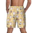 thumbnail image 4 of Uemuo Rabbit And Candy Pattern Mens Swim Trunks Quick Dry Board Shorts with Mesh Lining, Stretch Beach Shorts Quick Dry No-Chafing Board Shorts-Large, 4 of 9