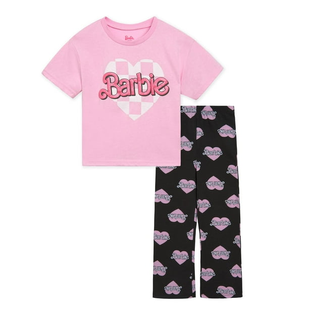 Conjunto de ropa de Barbie para niñas pequeñas y leggings acampanados