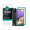 thumbnail image 1 of ccwonima Screen Protector For SamSung Galaxy A32 5G(6.5 Inches),with 2Pcs Tempered Glass,1Pc Camera Lens Protector,1Pc Backing Carbon Fiber Film[Fingerprint Reader,Easy to install], 1 of 1