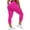 Capri 53# 1Pack:Rose Red, variant on Womens High Waist Capri Yoga Leggings Cropped Pant for Workout with Two Pockets,Rose Red,US Size L