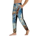 thumbnail image 3 of Xecao Dog Angel Ascension Print Active Tech Joggers for Men, Mens Sweatpants Lounge Pants with Pockets-Large, 3 of 5