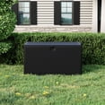 thumbnail image 3 of Senfot 120 Gallon Waterproof Lockable Resin Deck Box Hydraulic Rod Outdoor Storage Bin for Patio Garden Pool Black, 3 of 9