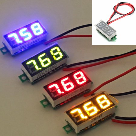 Mini 0.28 Inch 2.5V-30V Mini Digital panelmeter LED Voltmeter Voltage Tester (Best Budget Light Meter)