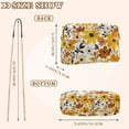 thumbnail image 4 of FORMRS Women Crossbody Purse with Chain Strap Vegan Leather Shoulder Handbag, Yellow Flowers, 4 of 7