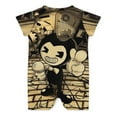 thumbnail image 2 of Bendy And The Ink Machine Baby Boy Girl Short Sleeve Romper Clothing Set Print Cartoon Baby Summer One Piece Jumpsuit, 2 of 8