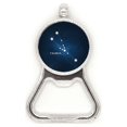 thumbnail image 1 of Constelación de Tauro Signo del Zodiaco Acero inoxidable Metal cerveza tapa sacacorchos, 1 of 3
