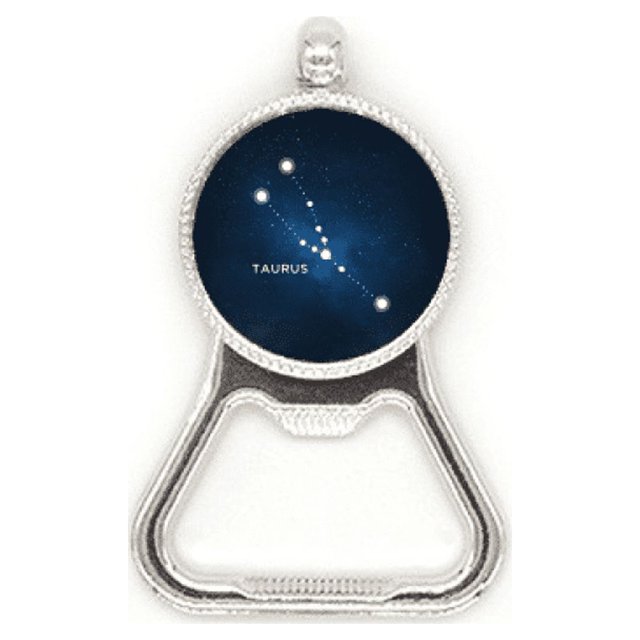 Constelación de Tauro Signo del Zodiaco Acero inoxidable Metal cerveza tapa sacacorchos