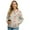 Beige-Heart, variant on Hummingbird Printed Jackets for Women Zip Up Sweatshirts Mandala Flower Printed V Neck Outwear Fall Winter Outfits, M