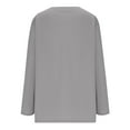 thumbnail image 6 of BVOFAR Women's Oversized Tops Long Sleeve Round Neck Solid Color Shirts Casual Loose Fit Trendy Blouses 2025, 6 of 9