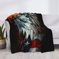 thumbnail image 3 of Rateoe USA Bald Eagle Pattern Flannel Throw Blanket, Ultra-soft Blanket for Bed, Couch, Car, Hypoallergenic Anti-pilling blanket-80"x60"(Horizontal), 3 of 6
