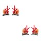 thumbnail image 4 of Pinzas navideñas Cateissary horquilla de cuerno de ciervo Caqui 2Conjunto, 4 of 6