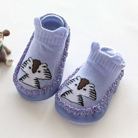

New Year Deals Toddler Boys Girls Socks Breathable Kids Dispensing Non-Slip Cartoon Indoor Toddler Shoes