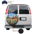 thumbnail image 4 of KAKALAD America The Beautiful Summer 01 Spare Tire Cover Universal Vehicle Accessories Buckle Car Tools 16”in, 4 of 6