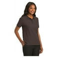 thumbnail image 4 of Port Authority Women's Short Sleeve Silk Touch Classic Polo Shirt Coffee Bean 3X-Large, 4 of 4