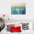 thumbnail image 4 of Nawypu  Art Paintings, Gold Blue Wall Art Abstract Seascape Artwork Texture Palette Knife Oil Paintings Modern Home Decor Wall Art Stretched and Framed Ready to Hang, 4 of 4