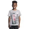 thumbnail image 1 of Camiseta gráfica slim fit para niño Messi, gris jaspeado, 10-12, 1 of 4