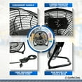 thumbnail image 5 of Comfort Zone 14" Floor Fan – 3-Speed, Tilt, All-Metal, Portable, 5 of 8