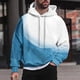thumbnail image 1 of Sudadera con capucha para hombre, estilo casual, con cuello redondo, estampado, manga larga, blusa de poliéster, 1 of 6