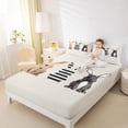 thumbnail image 4 of Erosebridal Kids Cartoon Rabbit Bed Sheets, Happy Easter Animals King Sheets, 4pcs, 4 of 5
