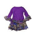 thumbnail image 2 of Me Me Me by Lipstik - Little Girls Long Sleeve Dress Asst Fabrics 29727-4 (purple tan), 2 of 3