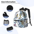 thumbnail image 5 of Lsque Flowers and Butterflies Classic Casual Backpack - Large Capacity Water-Resistant Backpack for School, Work, Travel, and Outdoor Activities, 5 of 8