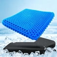 thumbnail image 2 of Double-Layer Thick Gel Seat Cushion, Pressure Relief Seat Pad for Office, Home, Wheelchair, Car and Truck Drivers, 1.5 Inch Thick Ergonomic Sitting Cushion, 2 of 5