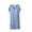 Blue, variant on Women Soft Nightgown Sleepwear Short Sleeve Nightdress V-Neck Sleeping Nightshirts Ladies Pajama Dress Loungewear