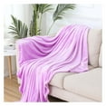 thumbnail image 2 of Mdesiwst Cozy Coral Flannel Blanket Energy-efficient Temperature Control Solid Colour Ultimate Comfortable Touch Blanket, 2 of 8