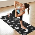 thumbnail image 6 of Black Halloween Bat Spider Pattern Hot Yoga Mat Towel Non Slip for Hot Yoga - Quick-Drying Yoga Mat Cover with 4 Corner Pockets with Travel Bag - Hot Yoga Towel Non Slip 70"x26", 6 of 6