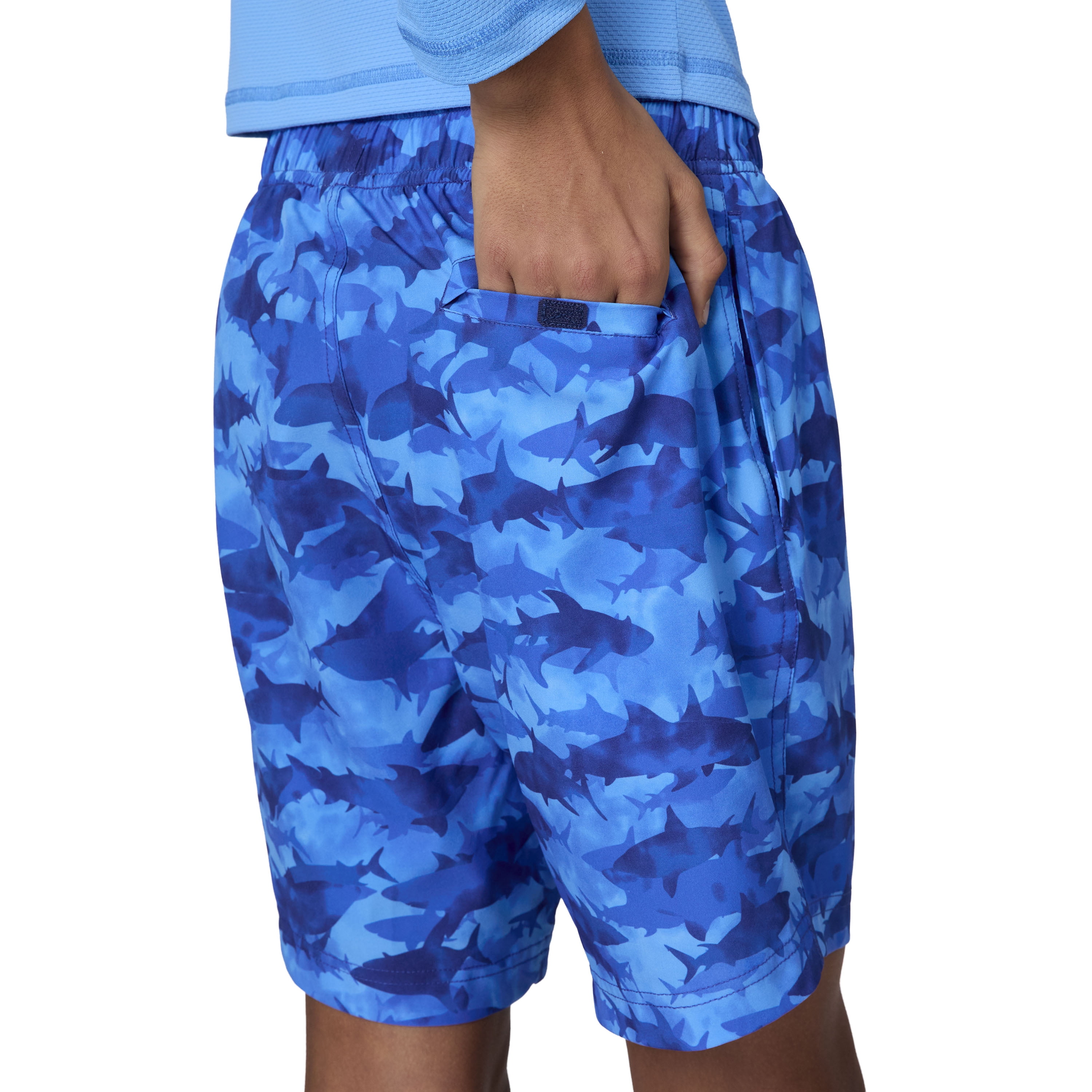 Free Country Boys' Swim Short Pool Shark Academy XS
