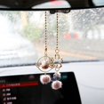 thumbnail image 4 of Colgante para coche Sakura Bell Espejo retrovisor interior del coche Adorno elegante decoración regalo para niñas mujeres, 4 of 5