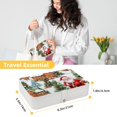 thumbnail image 5 of Christmas Portable PU Leather Jewelry Box with Removable Compartment, Bracelet Holder, and Jewelry Display, 5 of 6