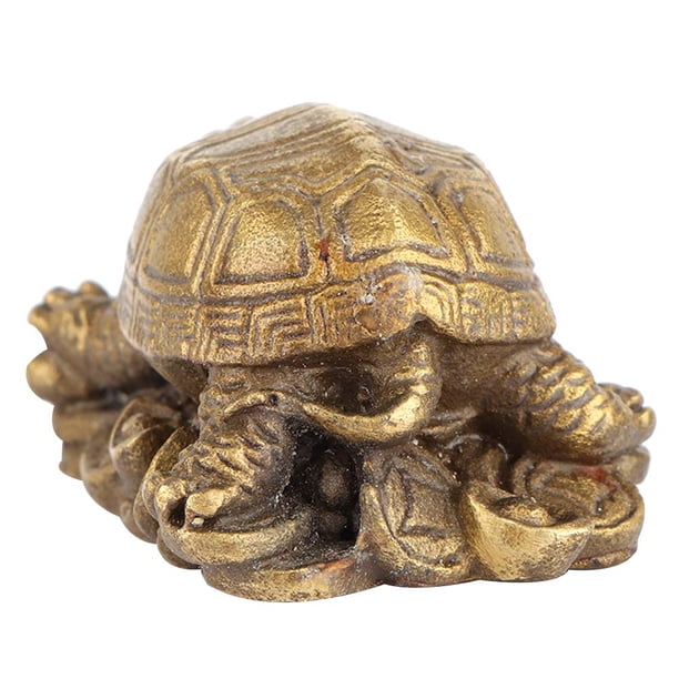 Decoración de tortuga bronce tallado exquisito latón suerte ANGGREK Otros