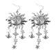 thumbnail image 1 of Pendientes colgantes de cristal Yashi con diseño de estrella de sol y borlas bohemias dorados, 1 of 4