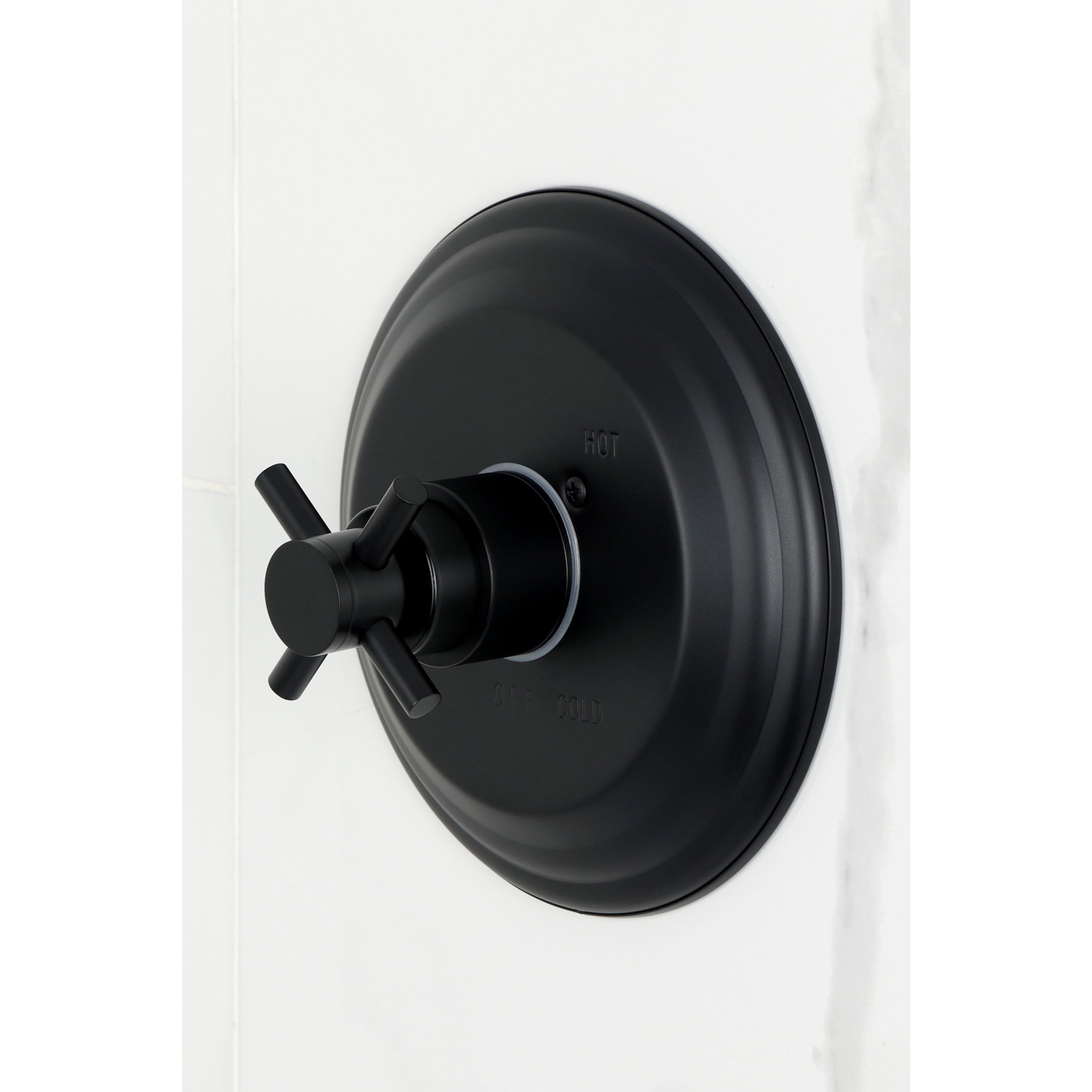 Kingston Brass KB2630DX Concord Single-Handle Pressure Balanced Tub and Shower Faucet, Matte Black