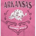 thumbnail image 2 of Arkansas Natural State Floral Boar Women's Graphic T Shirt Tees Brisco Brands M, 2 of 6