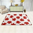 thumbnail image 3 of Dreamtimes Lightweight Soft Area Rugs 31x20 Inch, Red Maple Leafs Floor Mat Doormat for for Rooms Entrance Hardwood Floor Living Room 2'7" x 1'8"） Nursery Rugs, 3 of 6
