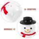 thumbnail image 3 of 40 piezas mini figuras de muñeco de nieve muñeco de nieve en miniatura de Navidad con sombrero muñeco de nieve de resina microadornos de paisaje decoración de casa de muñecas de jardín de hadas, 3 of 5