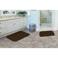 thumbnail image 6 of Garland Rug Serendipity Washable Nylon Bath Rug Set, 2 Piece Set (17"x24" Bath Rug, & 21"x34" Bath Rug) Chocolate, 6 of 6