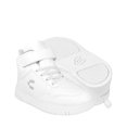 thumbnail image 1 of TENIS CHARLY NIÑA 1079428002 SIMIPIEL BLANCO 18-23, 1 of 4