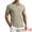 khaki, variant on DARING DIVA Men's Short Sleeve Button Regular Fit Knit Texture Polo Shirt S Apricot