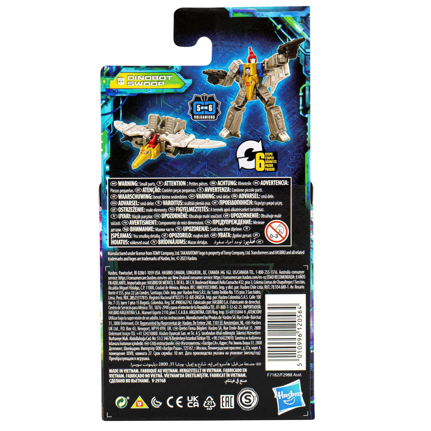 Transformers Generations Legacy Evolution, figurine Dinobot Swoop à conversion de 8,5 cm, classe Origine, pour filles et garçons, à partir de 8 ans