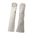 thumbnail image 2 of Guantes para manipulación de animales, resistentes a mordeduras, de piel sintética PU suave y gruesa, 60 cm. Guantes adicionales para loros, ganado, p, 2 of 8