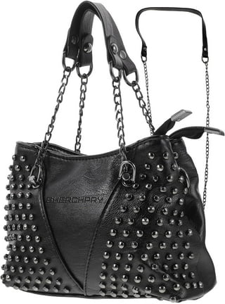 Black studded crossbody hot sale