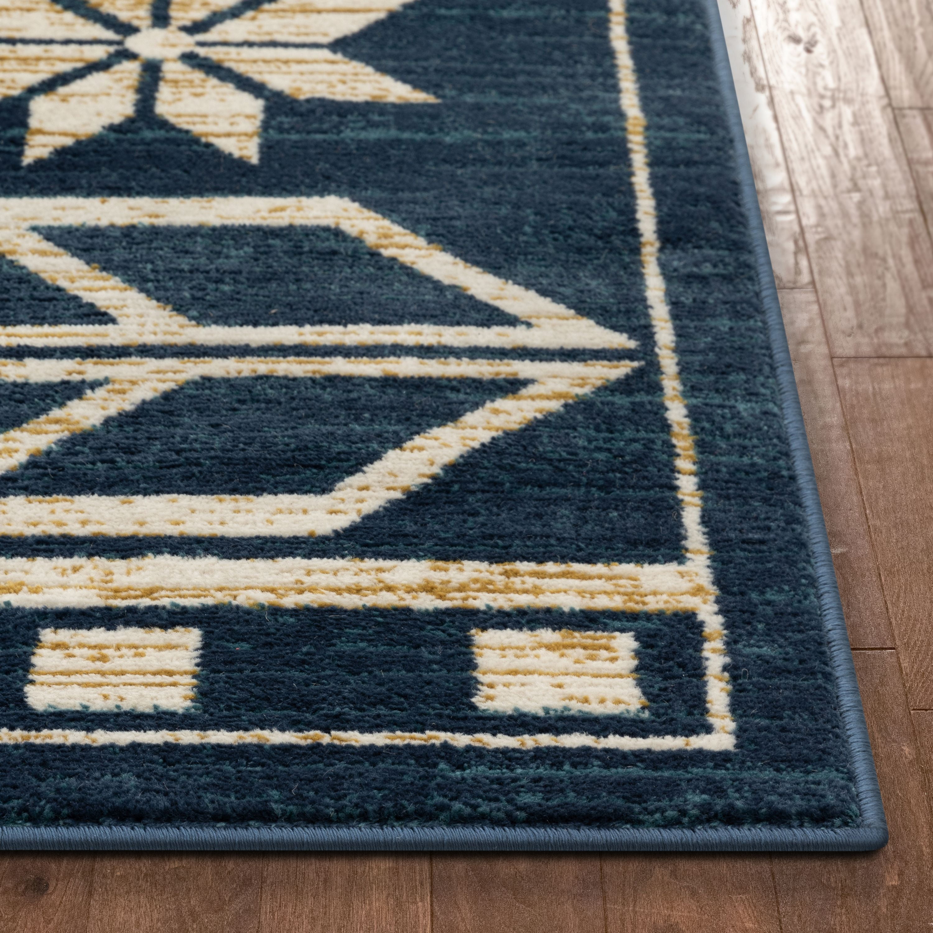 Well Woven Canton Blue Southwestern Medallion Runner Rug 3x10 (2'7" x 9'10")