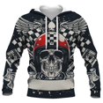 thumbnail image 3 of Sudadera con capucha de moda informal para hombre con estampado 3D de calavera y motocicleta de gran oferta de primavera y otoño, sudadera de gran tamaño estilo Harajuku callejero, 3 of 5