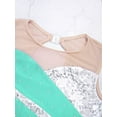 thumbnail image 4 of Zaldita Kids Girls Shiny Rhinestone Sleeveless Figure Ice Roller Skating Dress Gymnastic Tutu Skirted Light Green 6, 4 of 7