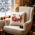 thumbnail image 4 of Fmbmuo Christmas Throw Pillow with Insert, 18x18 Inch Soft Plush Farmhouse Xmas Cushion for Sofa Couch Mantel​ Decor, 4 of 4