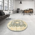 thumbnail image 3 of Ahgly Company Indoor Square Traditional Khaki Gold Persian Area Rugs, 7' Square, 3 of 6