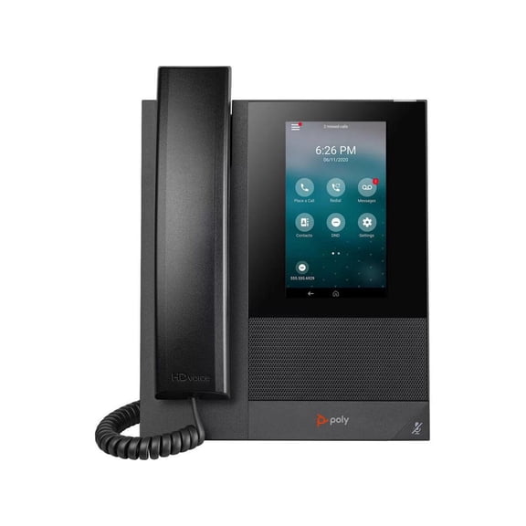 Poly CCX 400 IP Phone Corded Corded Desktop Wall Mountable Black 848Z8AAAC3
